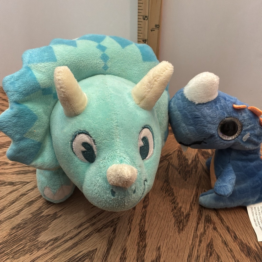 2 Dinosaur plush lot‎